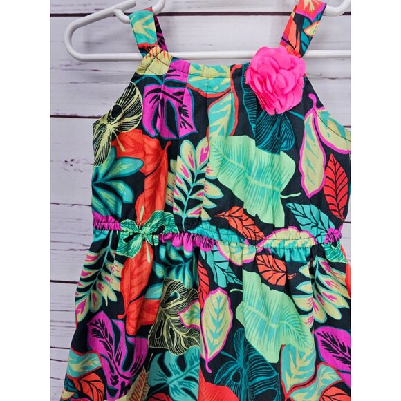 Cherokee Girls Floral Safari Spaghetti Strap‎ Sundress size 3T - Picture 5 of 9